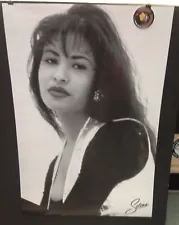 Selena Quintanilla Black White Photo Graphic 24" x 36" Poster Piranha Records