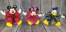 3 Mickey Mouse vintage Koosh balls - Mickey, Minnie, & Donald