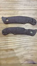 Kahless Custom Metalworks Emerson Elvia Scales Brown Burlap