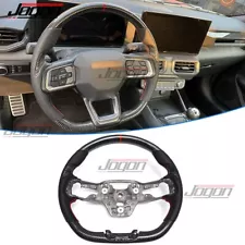 Real Carbon For Ford Mustang S650 EcoBoost GT Dark Horse 2024+ Steering Wheel