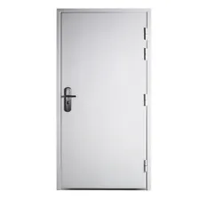 Flat White Steel Security Commercial Door with Frame and Hardware 36"