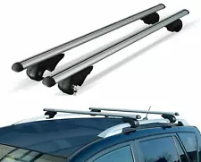 Locking Universal Aluminium Car Roof Bars Cross Rack 1.2M For Raised Rails 90kg