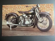 1936 Harley Davidson Knucklehead Motorcycle Picture, Print - RARE!! Awesome