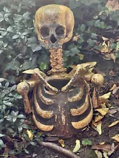 Vtg Odd Fellows Paper Mache Skeleton Vtg Halloween