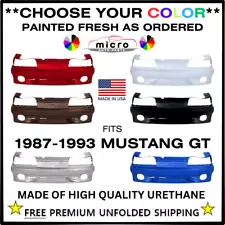 NEW URETHANE FRONT BUMPER FOR 1987-1993 MUSTANG GT *CHOOSE YOUR COLOR* FO1000164 (For: 1993 Mustang)