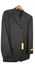 Donald Trump Brand Wool Suit Rare Men’s Black 2-Piece Uncut NWT RARE