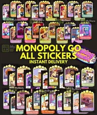 ALL STICKERS For Monopoly Go ⭐ 1 - 5 Stars ⭐ You Can Choose! ⚡️INSTANT SEND ⚡️