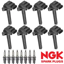 8 Ignition Coil 8 NGK Spark Plug replacement For 98-00 Lexus SC400 LS400 GS400