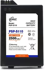 GOBAT PSP-S110 Battery,2500mAh High Capacity Battery for PSP 2000 (2001,...