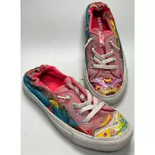 Converse One of a Kind Hand Drawn Design Florida Scene Sneakers Size 9