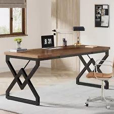 Tribesigns 63" Executive Desk Computer Desk Study Writing Table for Home Office