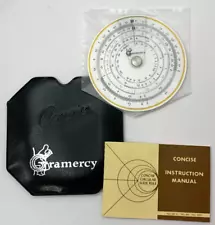 Concise Circular Slide Rule 28N, Sleeve & Manual | *NEW* | Gramercy branding