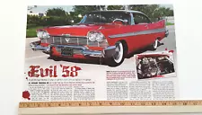 1958 PLYMOUTH DUAL FURY V8 ORIGINAL 2009 ARTICLE