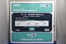 Bulk Sale 3 Pack-Pioneer Photo Album Refill Pages BSP 4" x 6" for BSP-46