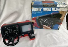 Tomy Turbo Racing Car Dashboard Game Toy Turnin 1983 Works But For Parts READ