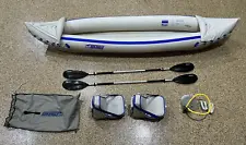 Sea Eagle SE 370 Pro Kayak Package w/ 2 Deluxe Seats - Inflatable Kayak Canoe