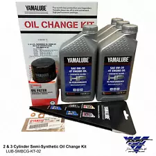 Yamaha 2 & 3 Cyl Semi Syn Snowmobile Oil Change Kit Nytro Vector Venture Phazer