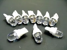 10x GM Super White 194 Wedge Dome LED Dashboard Instrument Panel Indicator Light