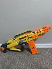 NERF Stampede ECS N-Strike FULLY Automatic Blaster Gun. TESTED WORKING 18 clip