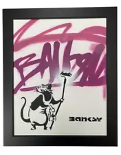 Banksy Graffiti Art Pop Art Dismaland Roller Rat Large Painting (2015) ð·️SALE