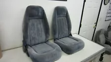 1987-1991 Chevy GMC k5 BLAZER K5 JIMMY FRONT BUCKET SEATS BLUE CLOTH SET