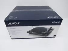 Denon DP-400 Semi-Automatic Analog Turntable Black