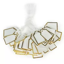 500pcs Paper Tag Label Tag with Hanging String for Jewelry Watch Sale Display...