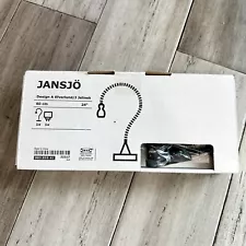 IKEA Jansjo 22217 LED Desk Light Lamp Gooseneck Black Round Base 003.859.41 NIB