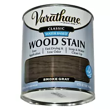 Varathane Classic Water Based Wood Stain Easy Fast Drying Smoke Grey 32oz.