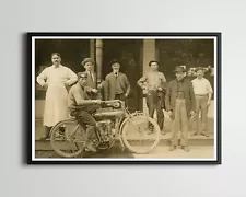 1912 Indian Motorcycle Photograph POSTER! (up to 24" x 36") - Chief - Twin - Art