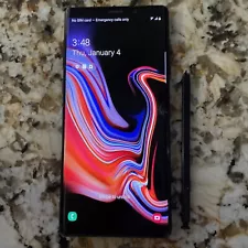 Samsung Galaxy Note9 128GB- Midnight Black. PEN INCLUDED Read Description**