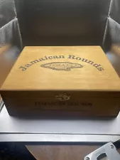 Jamaican Rounds Wooden cigar Box