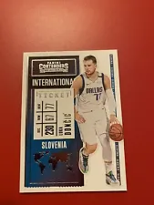 2021 Panini Contenders International Ticket Luka Doncic #28 Mavericks Slovenia