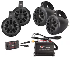 Noam Nutv4 Quad - Marine Bluetooth Atv / Rzr / Utv Speakers Stereo System