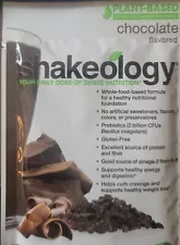 SHAKEOLOGY CHOCOLATE Plant-based Vegan 6 SINGLE Individual Sealed Pkgs Exp 10/24