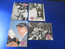 ELVIS PRESLEY 1992 THE ELVIS COLLECTION CARD LOT (4) SIGNING AUTOGRAPHS FOR FANS