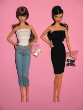 New ListingMattel - LOT of 2 - 2009 Barbie Basics Dolls - Redressed