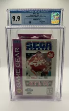 NFL 95 Sega Game Gear Brand New & Factory Sealed CGC Graded 9.9 Seal A+