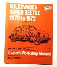 VW Volkswagen Super Beetle 1970 to 1972 Owner's Workshop Manual 1974 1302 S