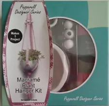 SALE- Pepperell (Braiding) Designer Series "Macrame Plant Hanger" Kit - "Pink"