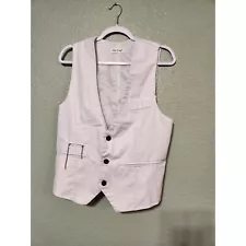 White men's vest - size in photos