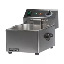 Adcraft DF-6L Single-Tank Countertop Electric Deep Fryer w/ Fryer Basket, 15 ...