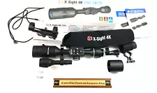 ATN X-Sight-4k Pro 5-20x Smart Day/Night Hunting Riflescope quick mount 558167