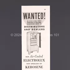 1934 Electrolux Kerosene Refrigerator Sales farm kitchen photo art deco print ad