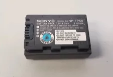 Sony NP-FP50 Battery Genuine OEM Original for DCR-HC21 DCR-HC26 HC28 HC30 HC32