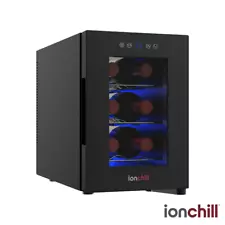 6-Bottle Wine Cooler, New Standard Door Mini Fridge with Wine Rack And