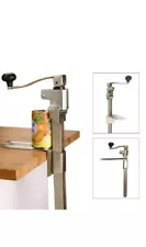 Commercial Heavy Duty Table Mounted Steel Manual Restaurant Food Big Can Opener