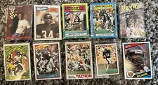 Walter Payton LOT (10) Different Chicago Bears Football Cards