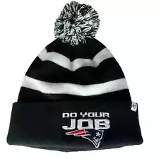 47 Brand New England Patriots Do Your Job Cuffed Knit Beanie Hat Acrylic Black