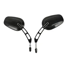 Gloss Black Rear View Mirrors Fit For Harley Touring Street Road Glide Sportster (For: More than one vehicle)